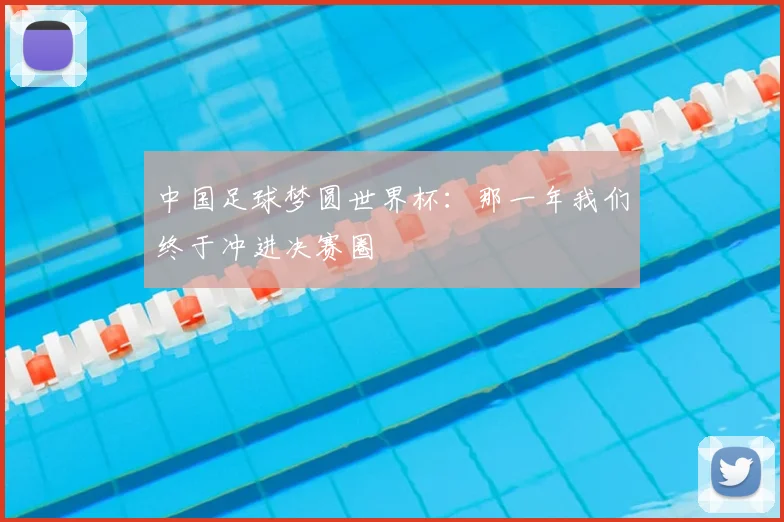 中国足球梦圆世界杯：那一年我们终于冲进决赛圈