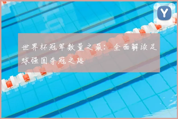 世界杯冠军数量之最:全面解读足球强国夺冠之路